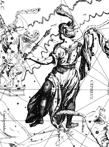 Созвездие Цефея из атласа Яна Гевелия