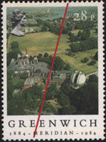 Эта серия марок демонстрирует Гринвичский меридиан