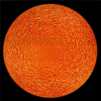 Солнечная грануляция. Вид с полюса. Снимок аппарата Улисс