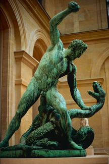 Геракл, сражающийся со змеёй